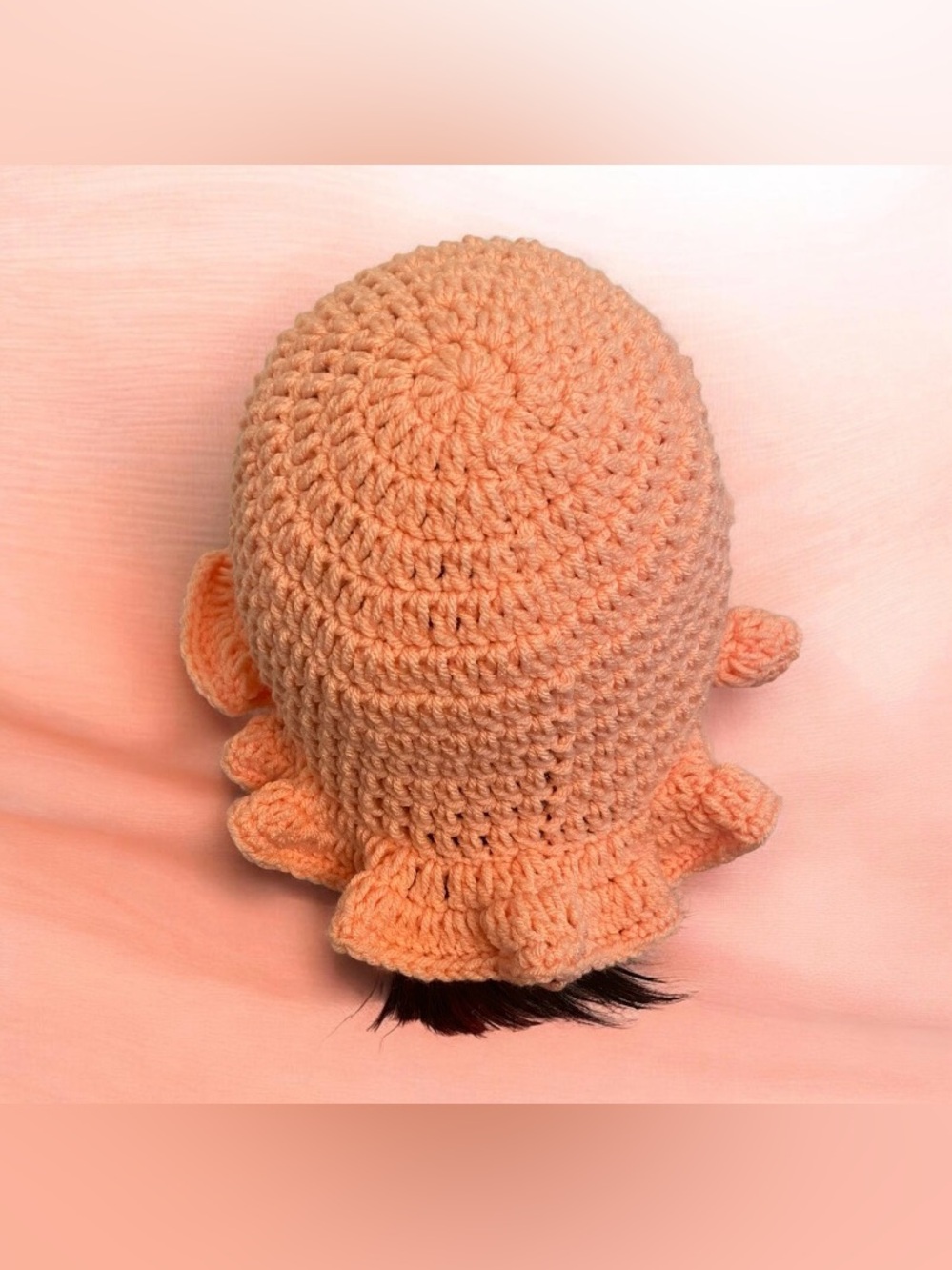 Hand-Crocheted Ruffle Hat - Picture 4 of 4